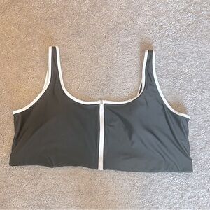 Zip Front Bikini Top